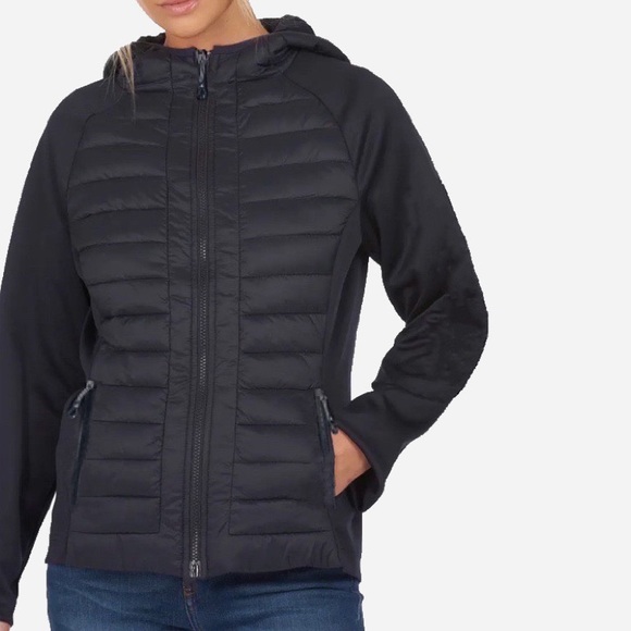 Gerry Weber Other - 🌸New🌸 Gerry Black Hooded Zipper Puffer Jacket L